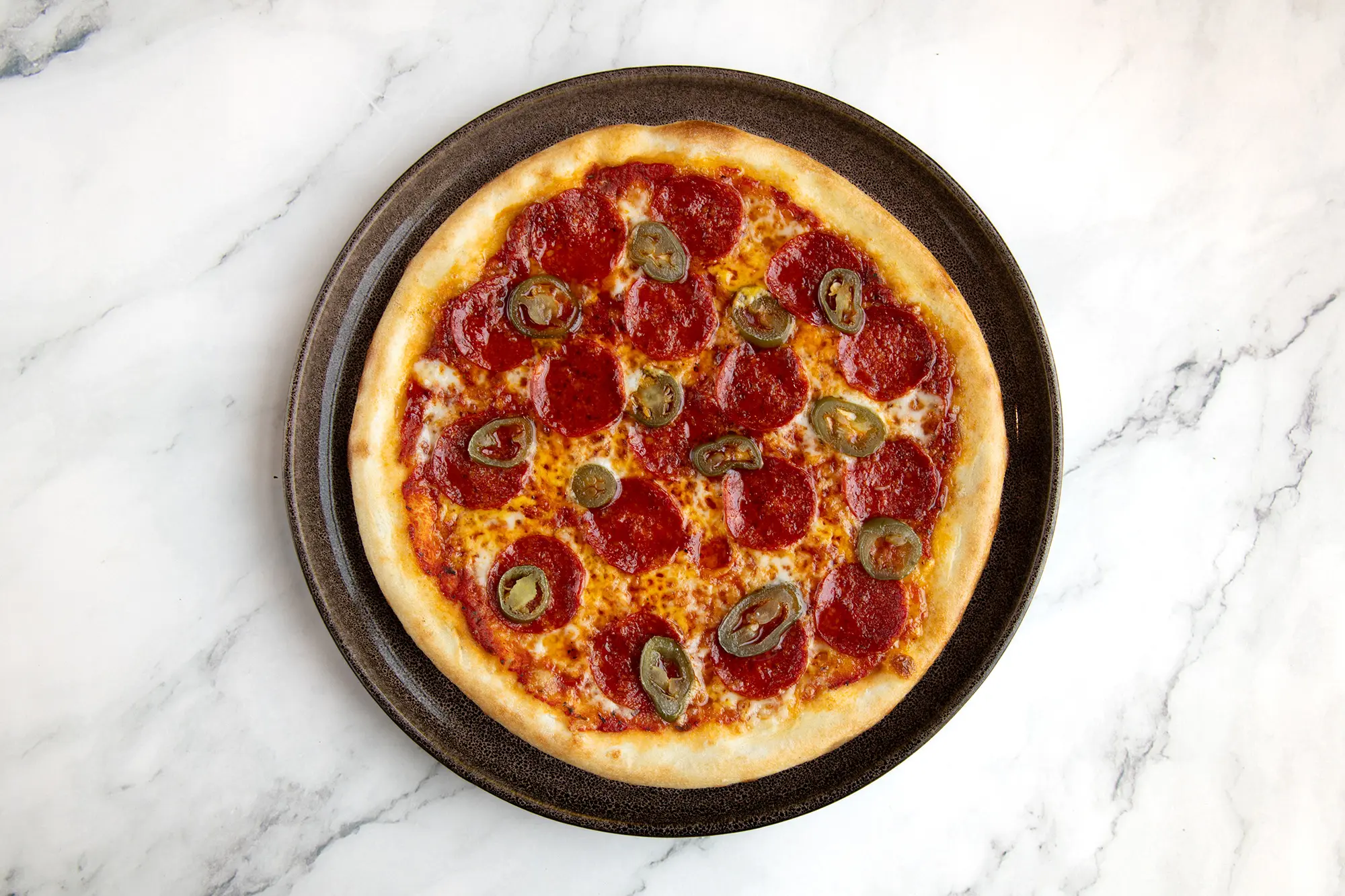Fresh pizza at Smokey's