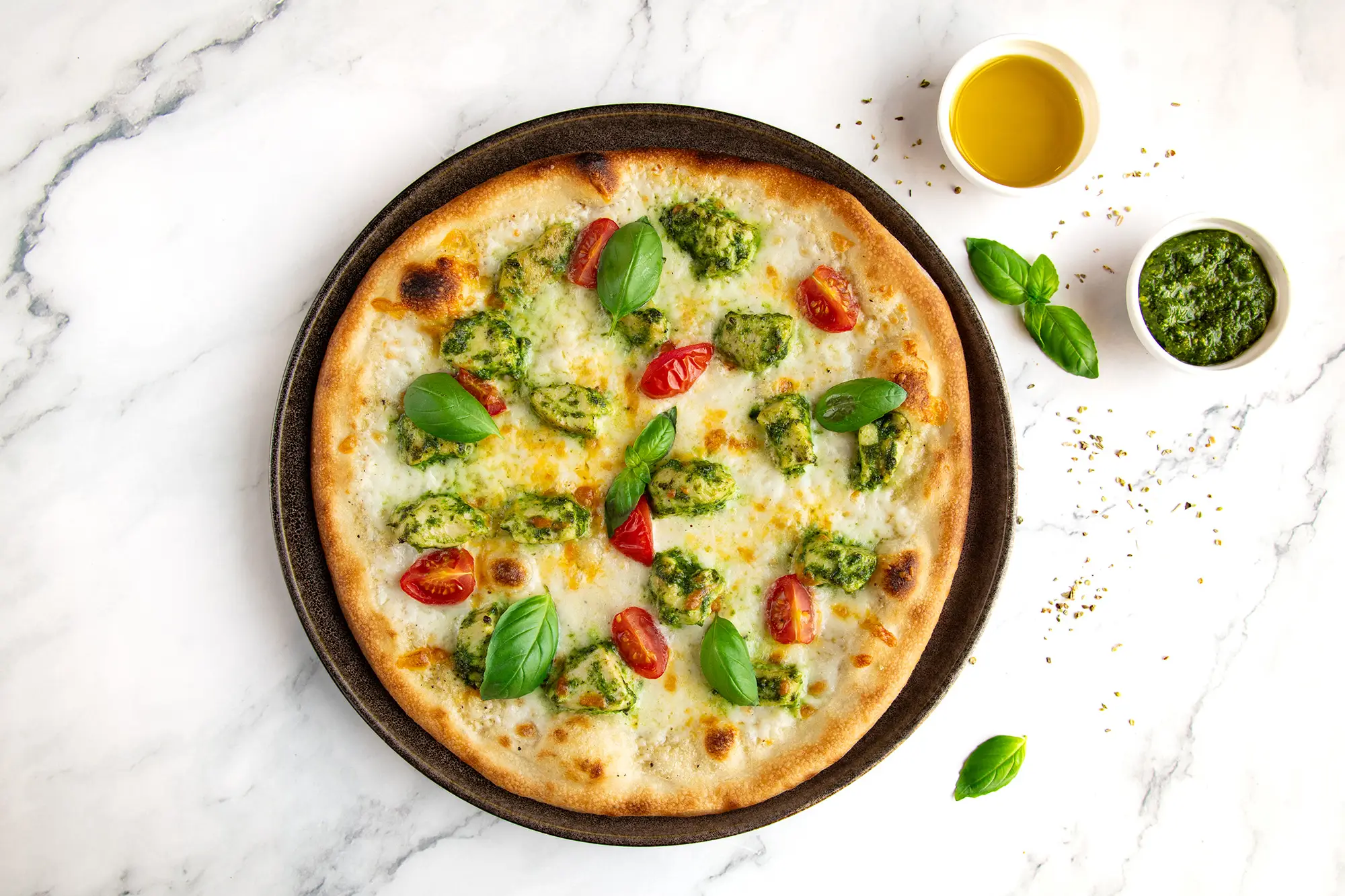 Fresh pizza at Smokey's
